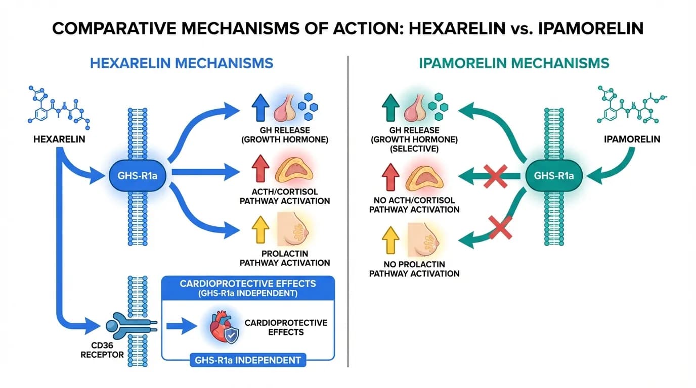 Hexarelin vs Ipamorelin comparison overview