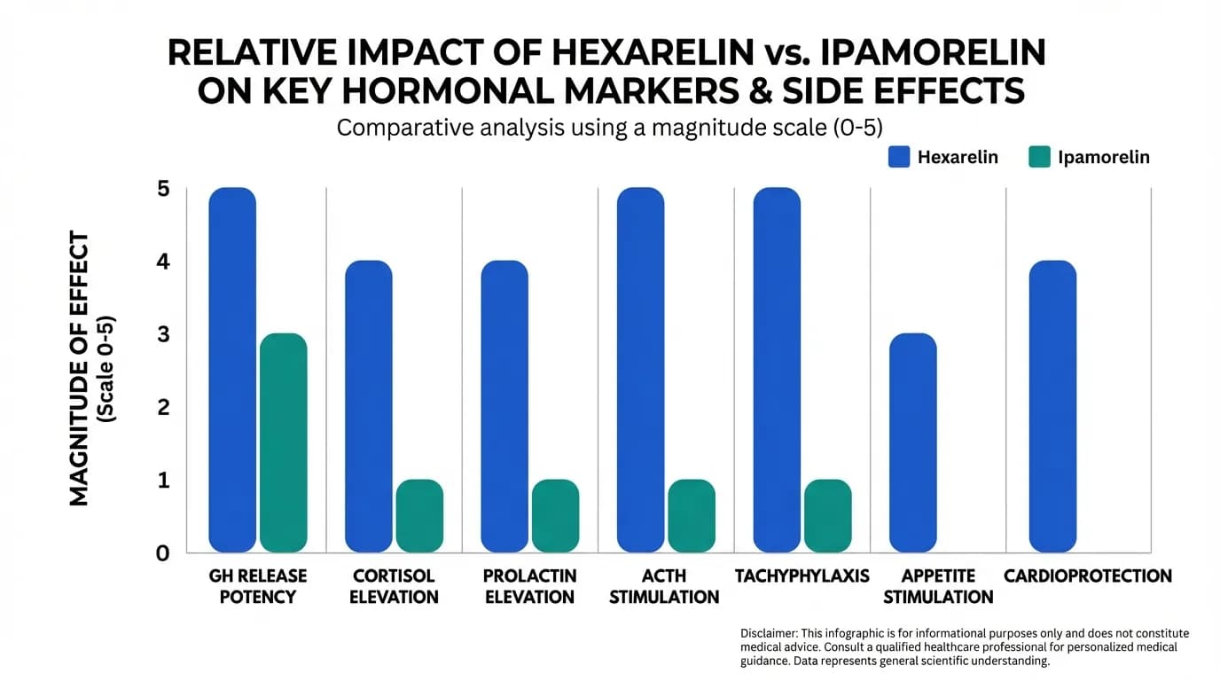 Hexarelin vs Ipamorelin mechanism and data comparison