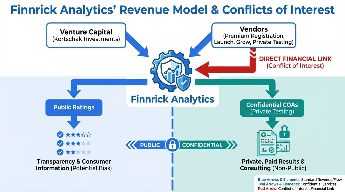Data visualization for Finnrick Analytics Review: Transparency Concerns and Conflicts of Interest (2026)